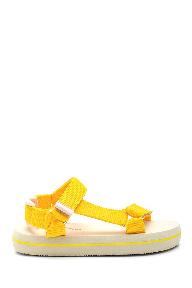 Sarı Kadın SandaletSarı Kadın Sandalet - 21SFD14176F
